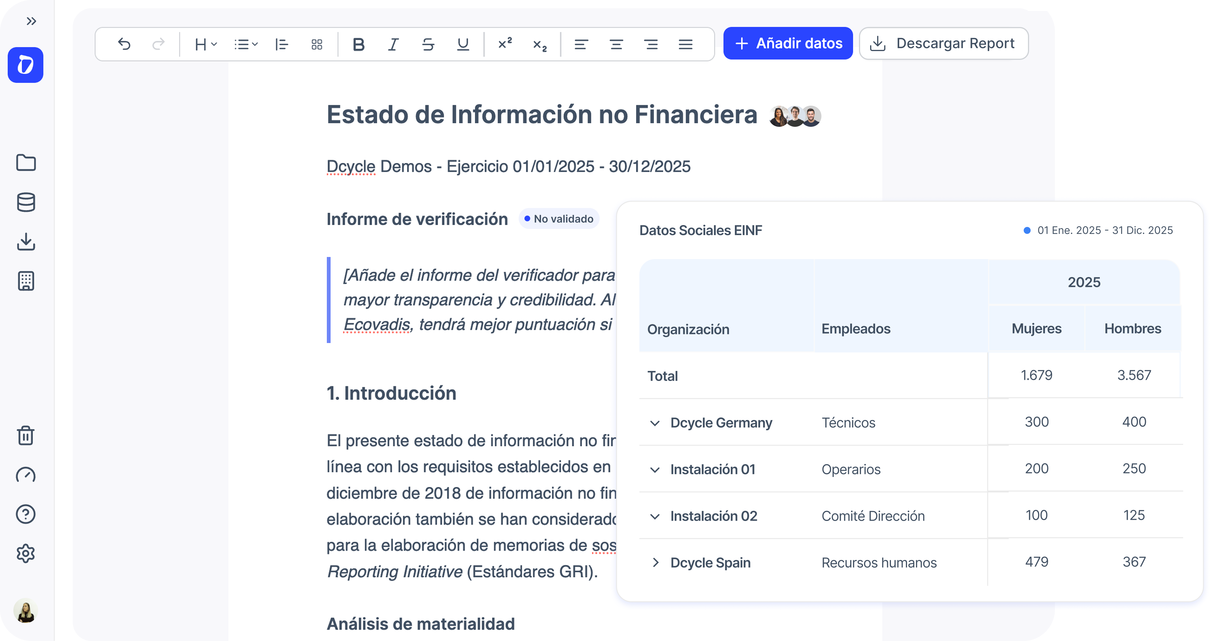 Add any visualisation you want to your EINF