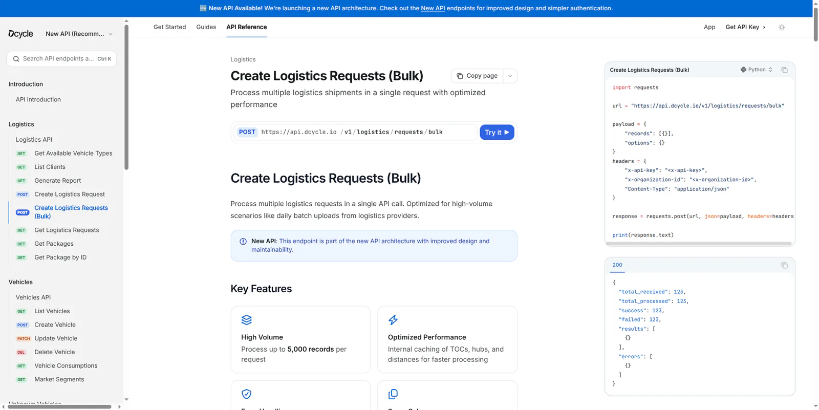 Ahora puedes crear tus envíos de logística por lotes