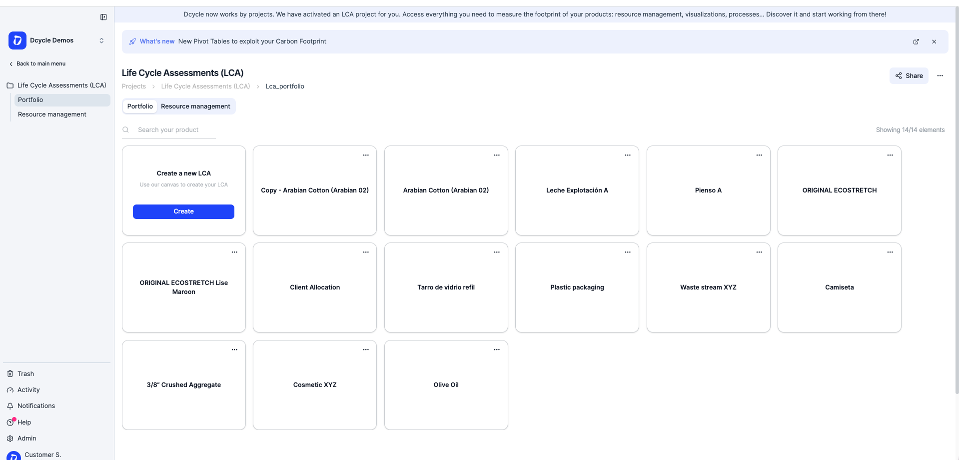 LCA Projects are here - your new home for Life Cycle Assessments