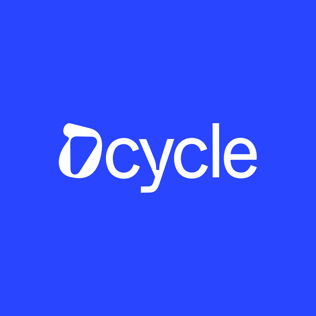 Wordmark on blue