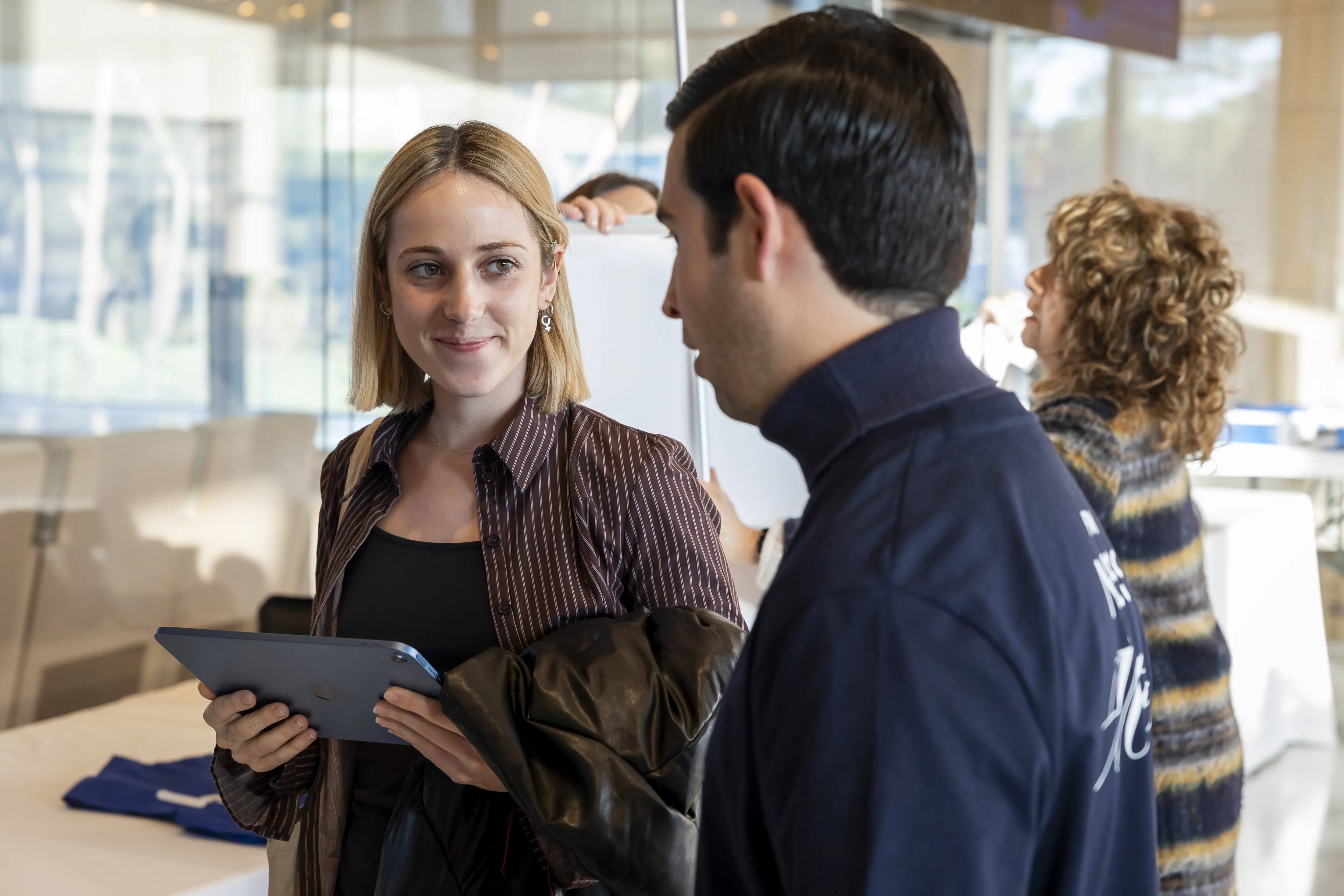 Dcycle-Team beim Networking mit Nachhaltigkeitsexperten bei Corresponsables Madrid