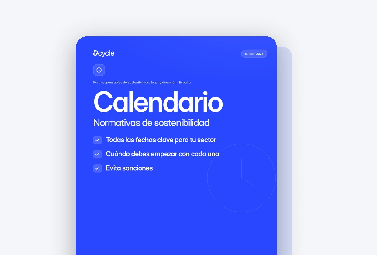 Calendario ESG julio–diciembre 2026: normativas en España