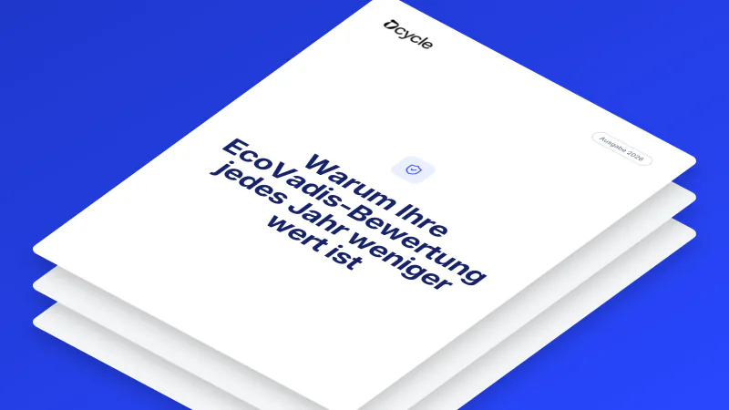Warum Ihre EcoVadis-Bewertung jedes Jahr weniger wert ist