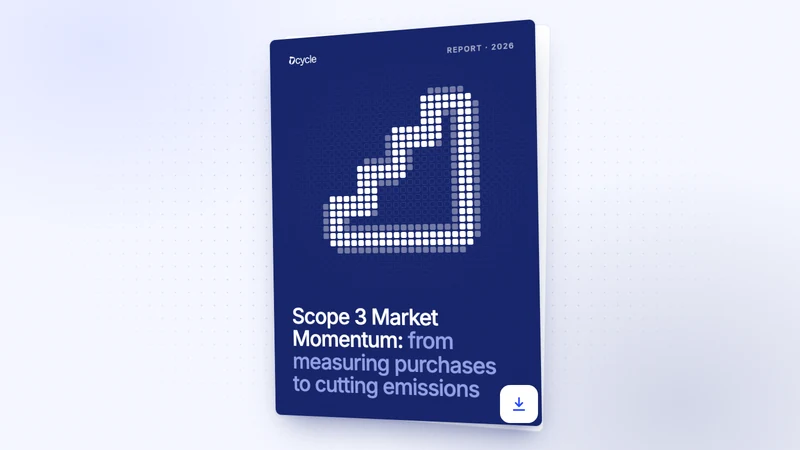 Scope 3 Market Momentum: from measuring purchases to cutting emissions