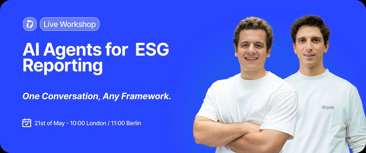 Your first AI agent for ESG reporting – Live Workshop